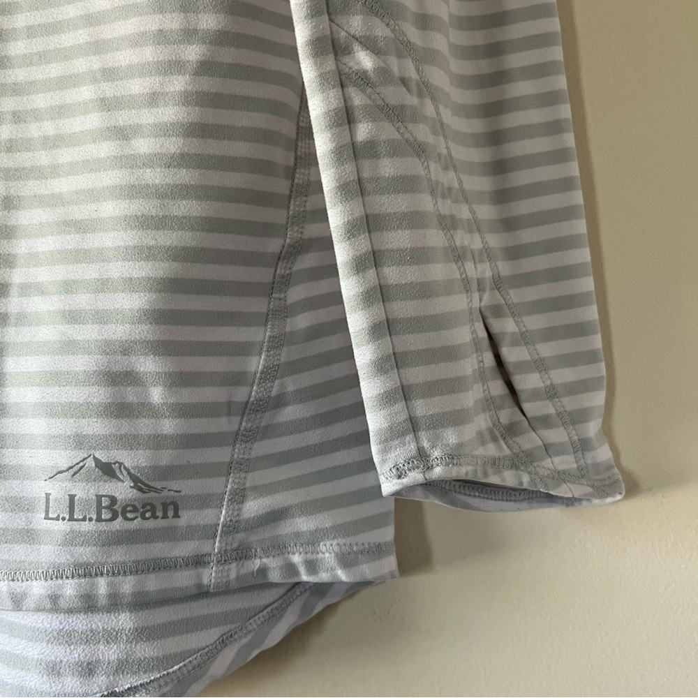 L.L. Bean Long Sleeve Quarter-Zip Activewear Shirt - Picture 3 of 10